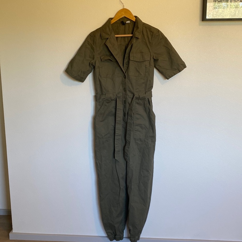 Olive green H&M jumpsuit